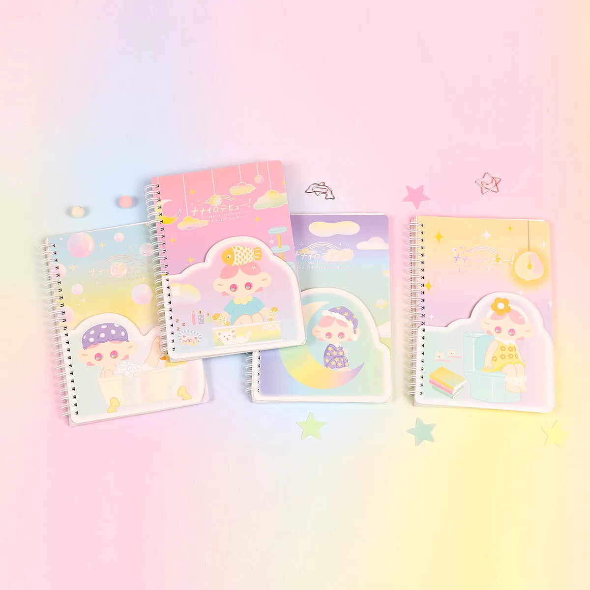 Cartoon Girl Spiral Notebook A5