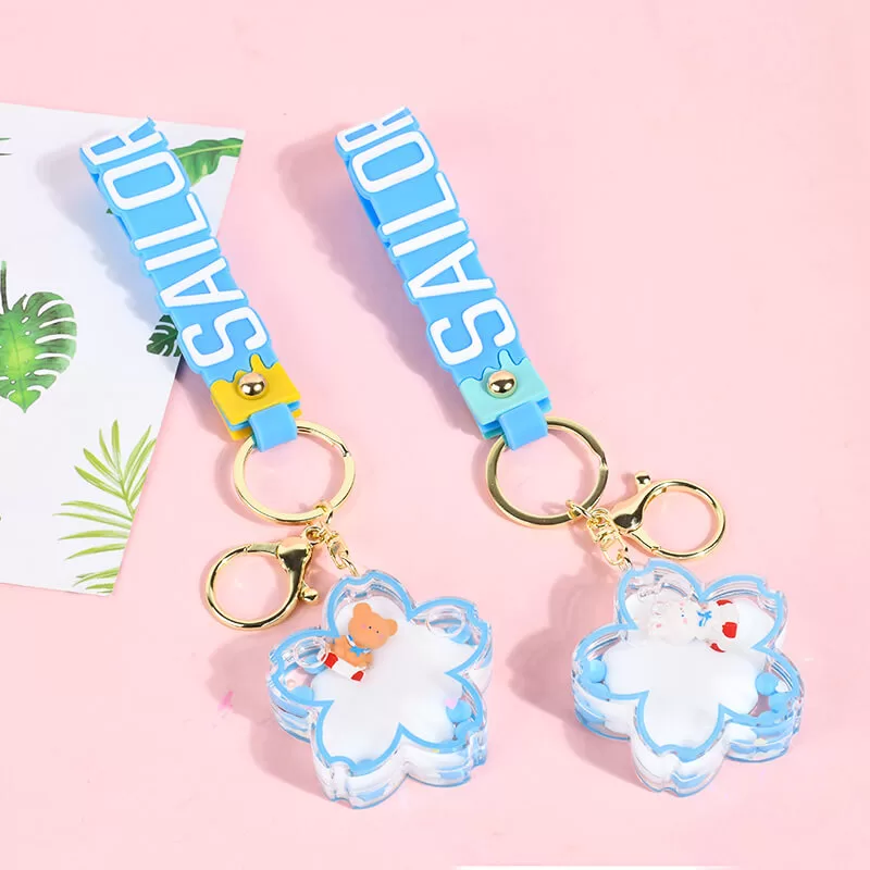 Floral Floating Keychain