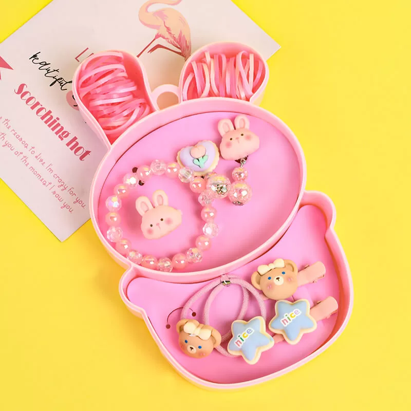 Cartoon Kids Hair Ties Set