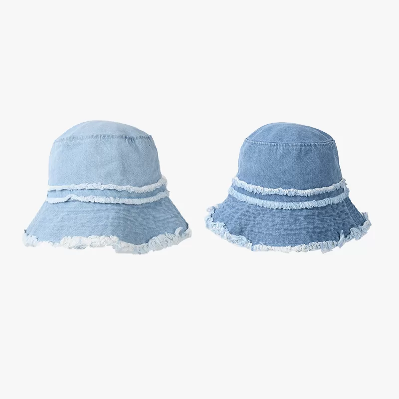 Denim Bucket Hat for Women