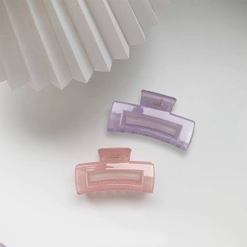 Clear Square Hair Claw Clip