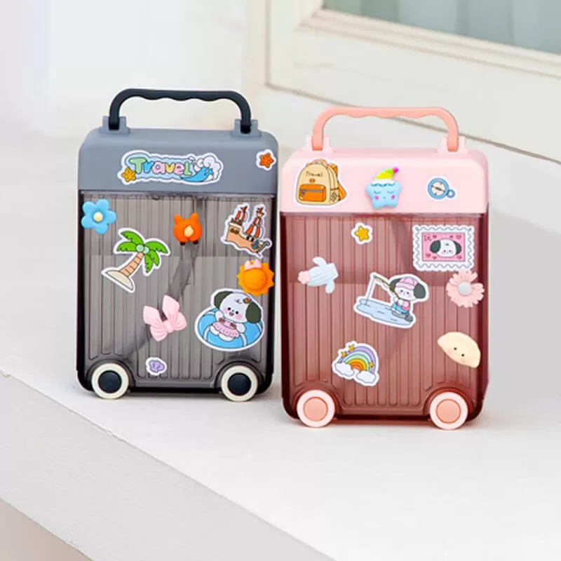 Suitcase-Shaped Water Bottle 15.2oz