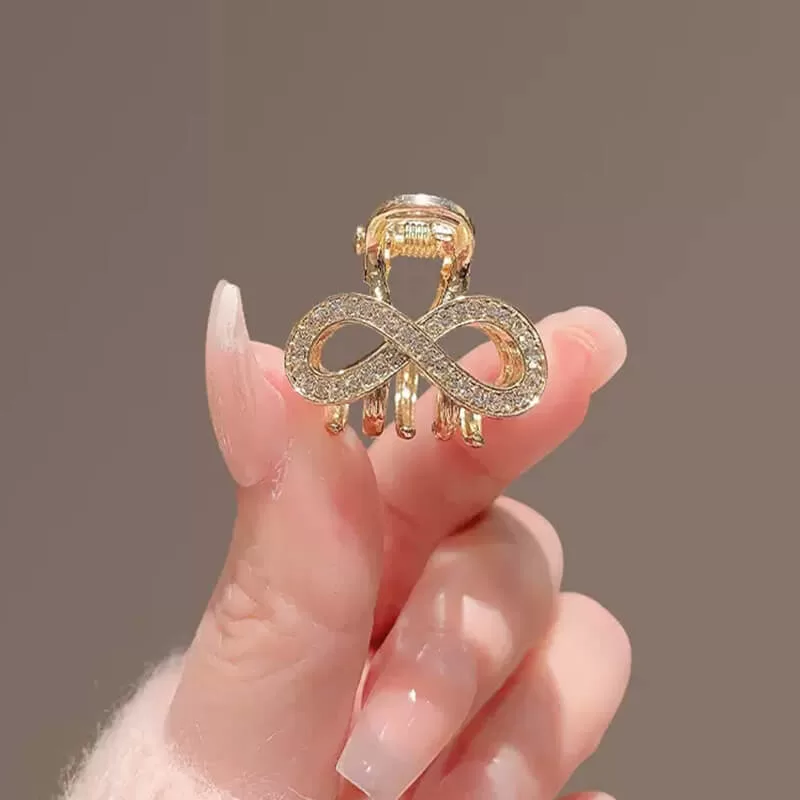 Claw Clip Small Infinity Metal Zircon Hair