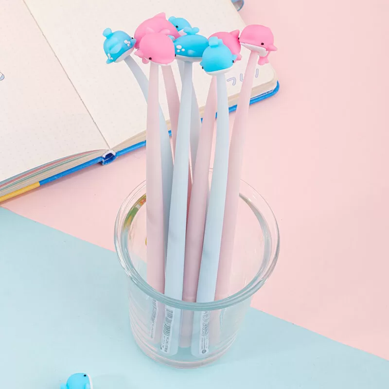 Whale Shaped Gel Pen Silicone Shake Pen 0.5MM