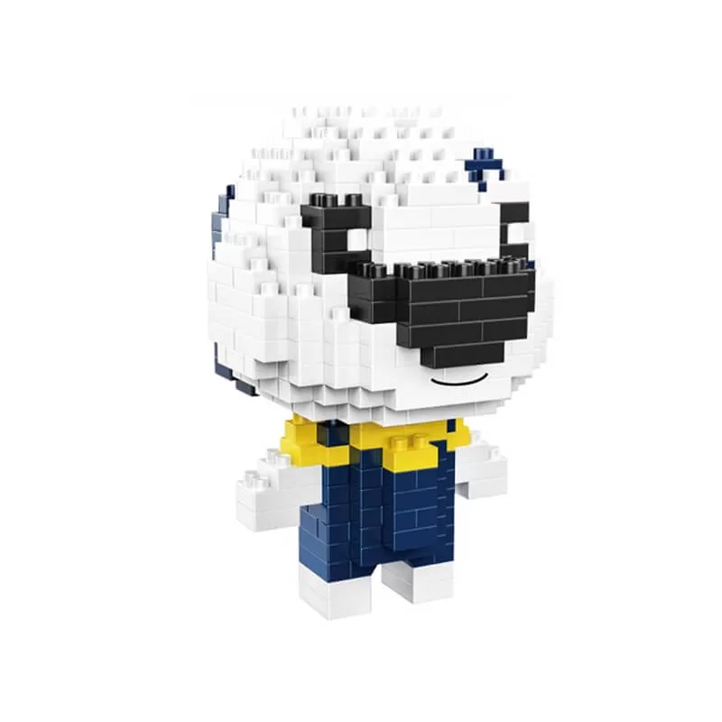 Dog Building Block-White