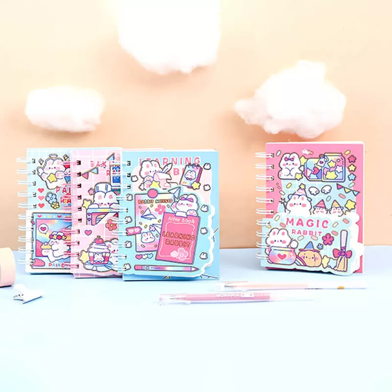A6 Rainbow Rabbit Notebook