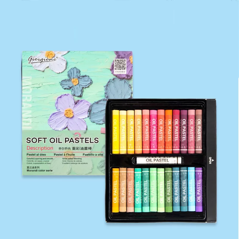 Floral Element Heavy Oil Pastels 24-Color