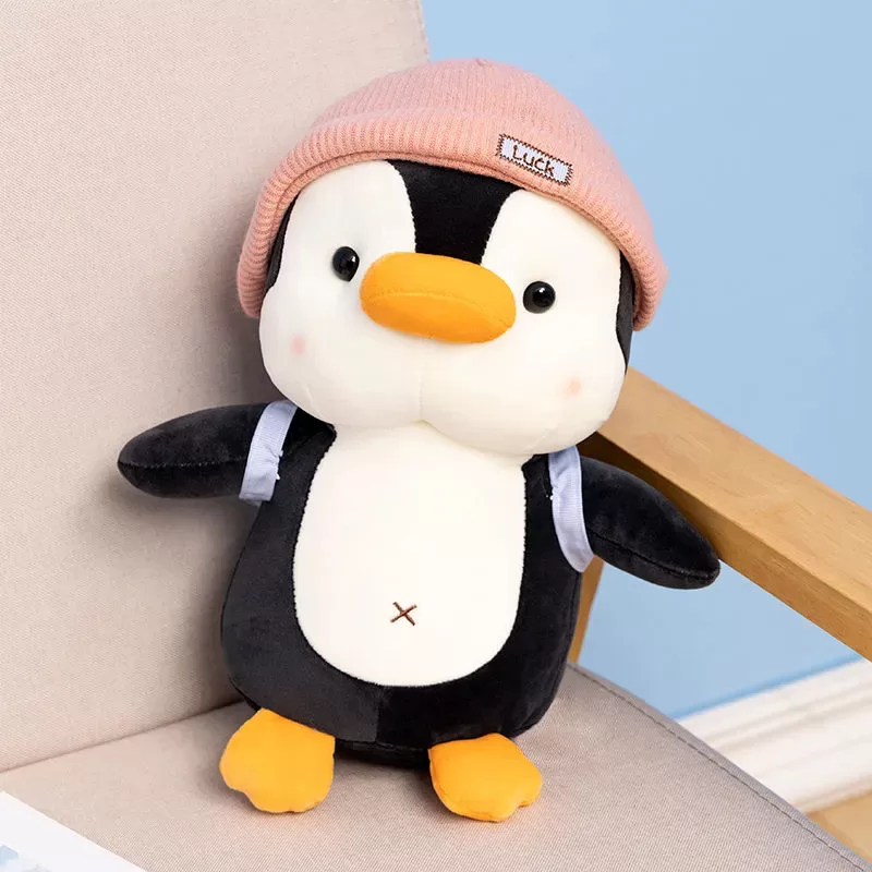 Penguin Plush Toy with Backpack 8.3 Inches