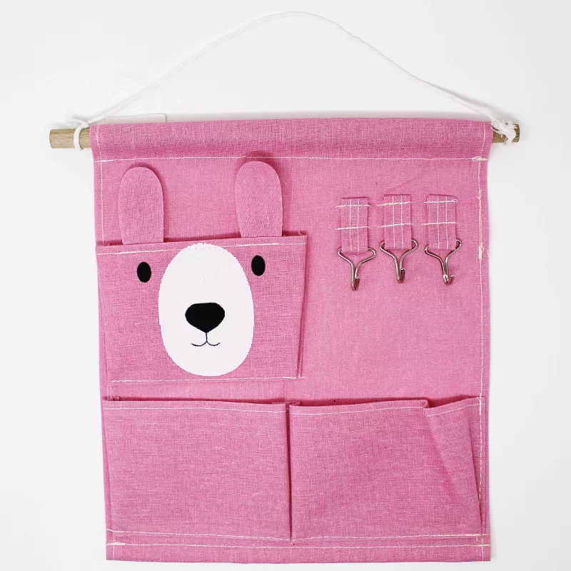 Bear Non-woven Fabric Hanging Storage Bag