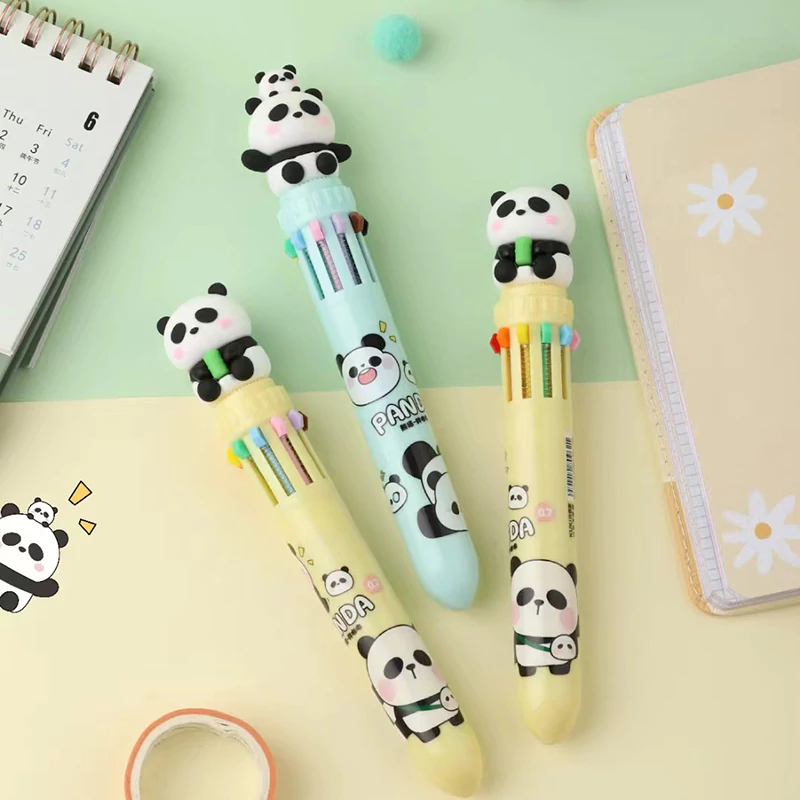 Chubby Panda Ten-Color Ballpoint Pen