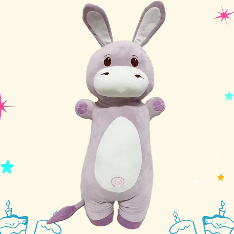 Giant Donkey Long Hug Pillow 30Inch