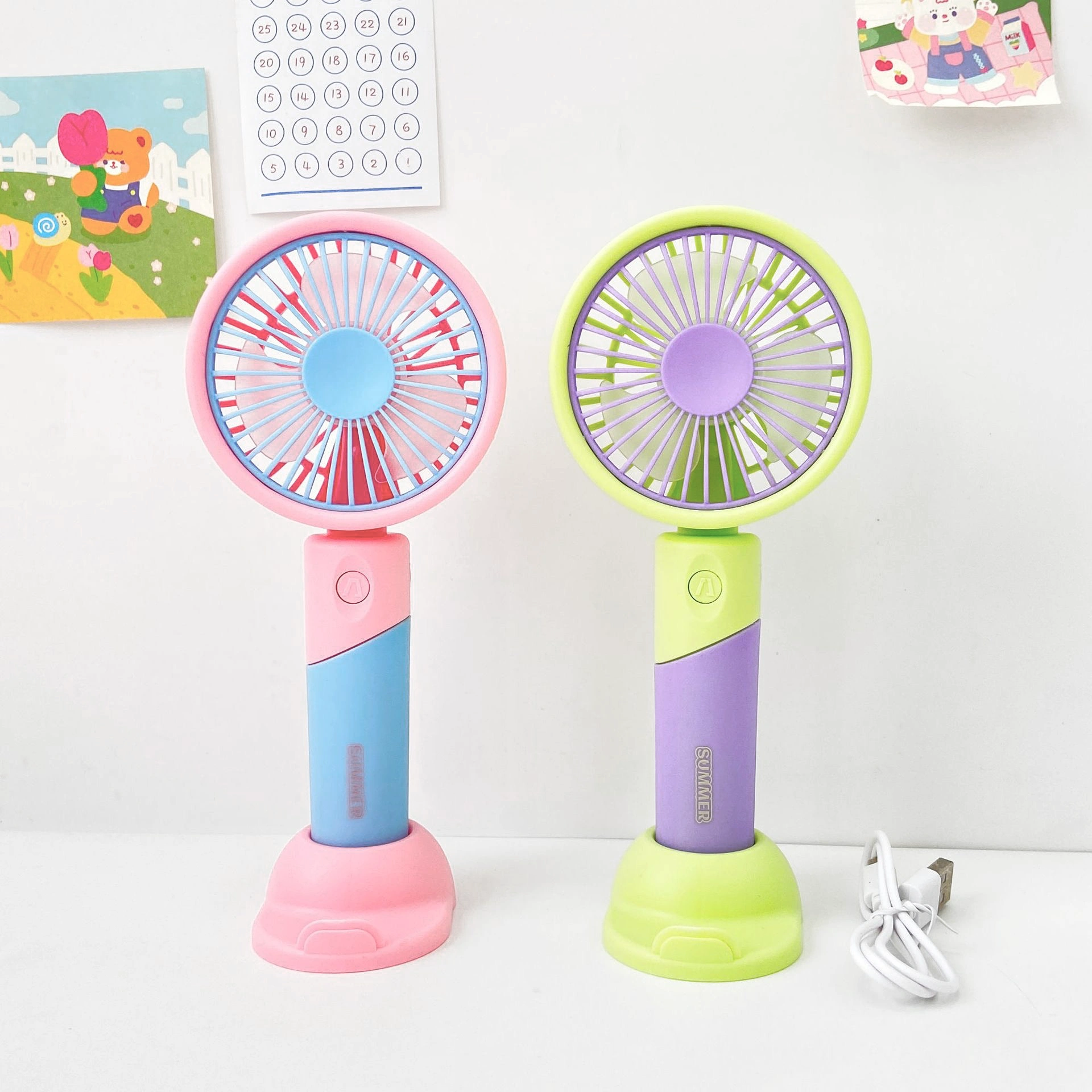Candy Color Handheld Fan