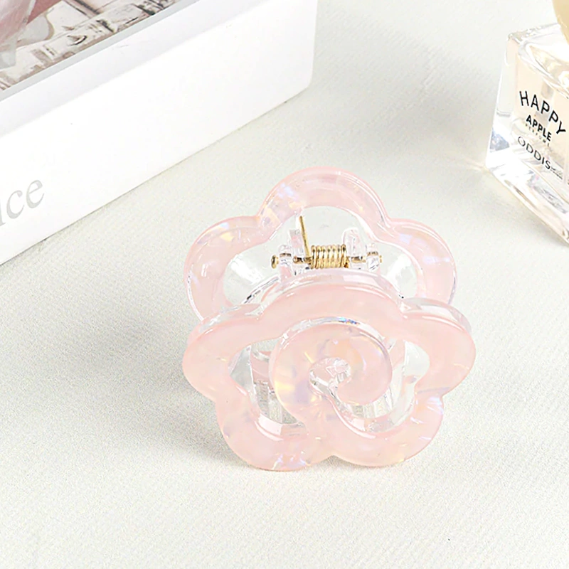 Glossy Flower Claw Hair Clip
