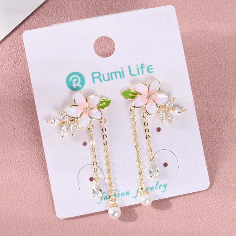 Flower Drop Earrings