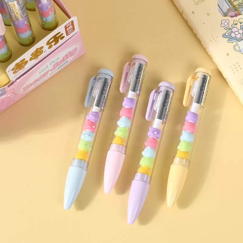 Jelly Bear Gel Pen Set - 4PCS