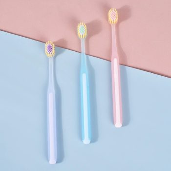 Soft Bristle Wide Head Toothbrush Set 3pcs