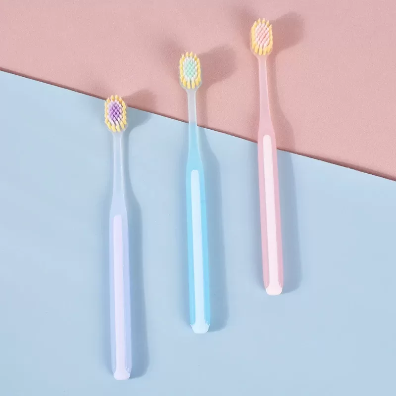 Soft Bristle Wide Head Toothbrush Set 3pcs