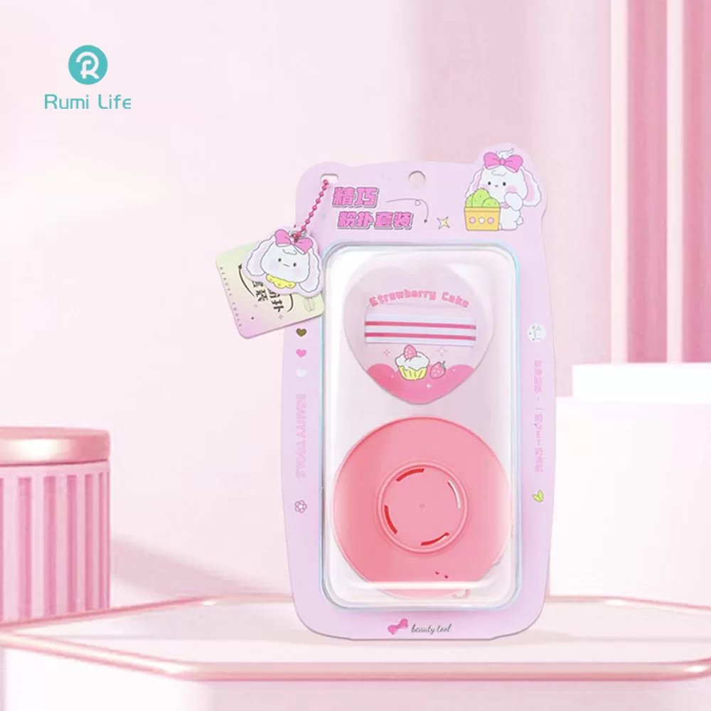 Heart Shape Powder Puff with Box Set