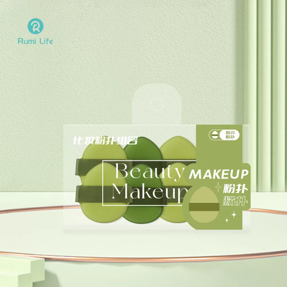Mini Finger Powder Puff Set 8 Pcs