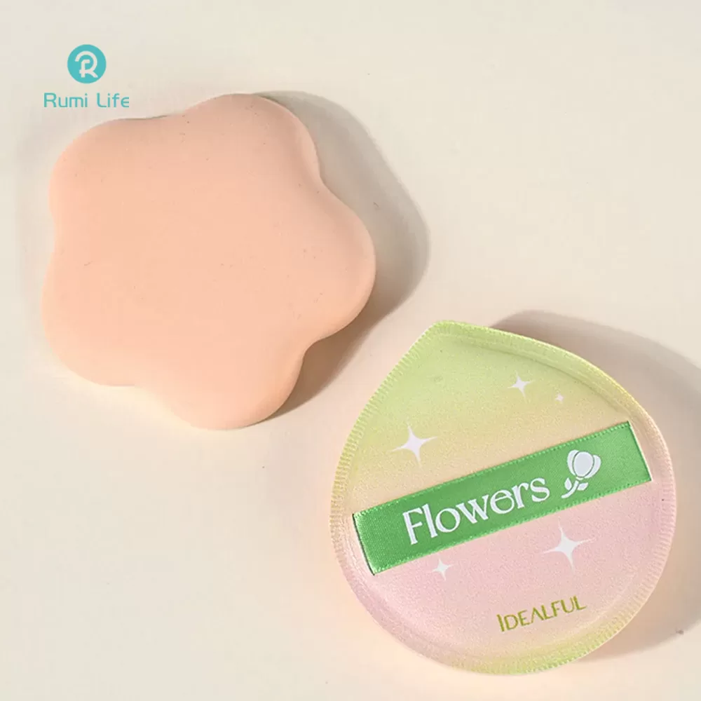 Large Flower Powder Puff Set 2 Pcs