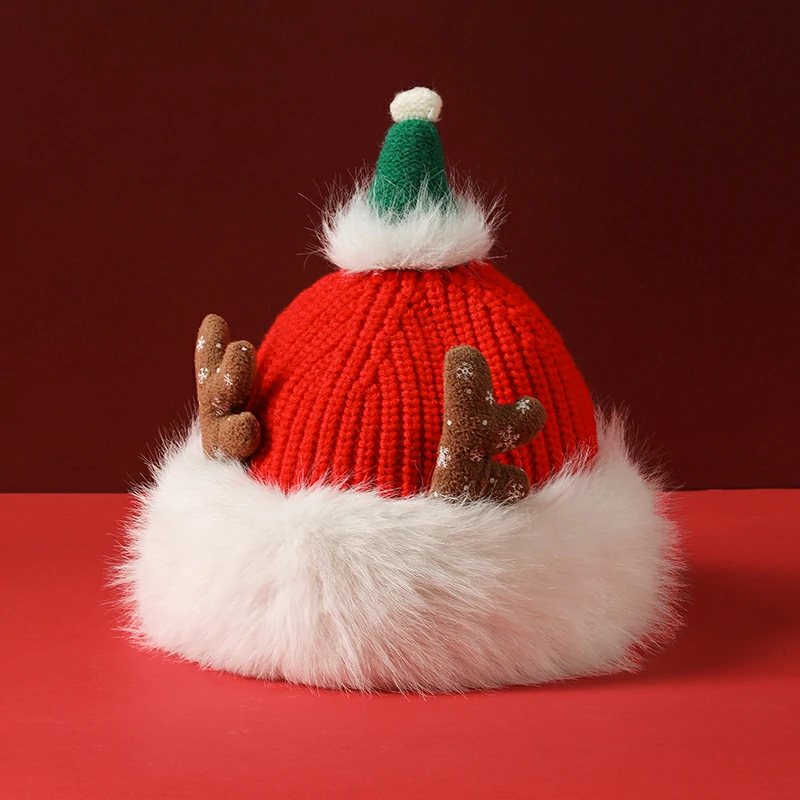 Christmas Beanie for Women - Red