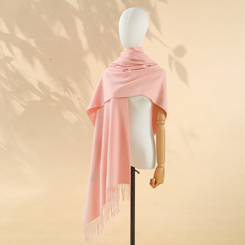 Winter Large Shawls Women Scarfs - Pink