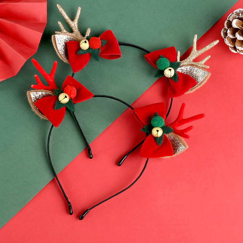 Christmas Bell Antler Headband