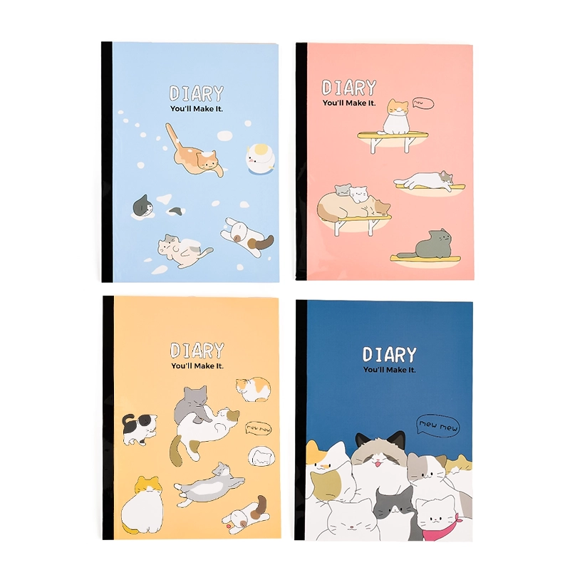 Cat Adhesive-Bound Notebook B5