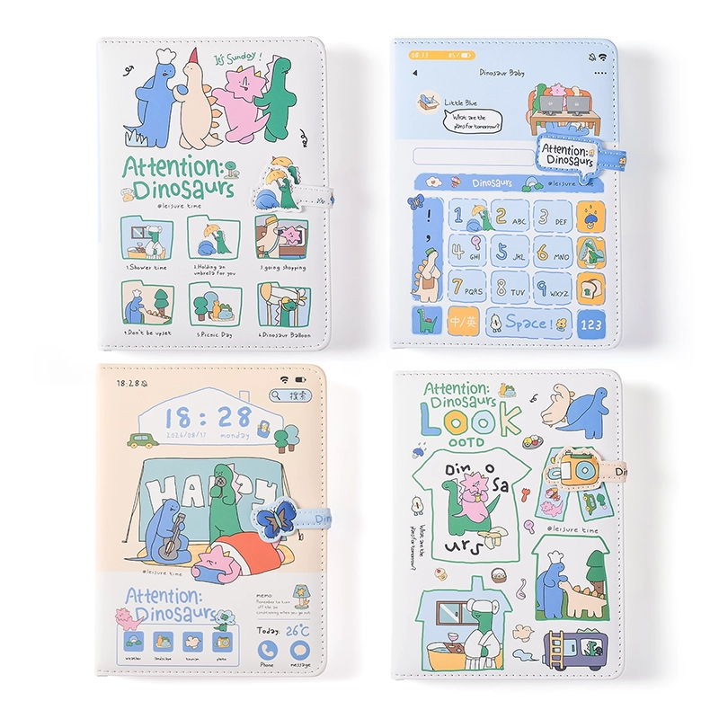 Dinosaur Magnetic Snap Notebook 36K