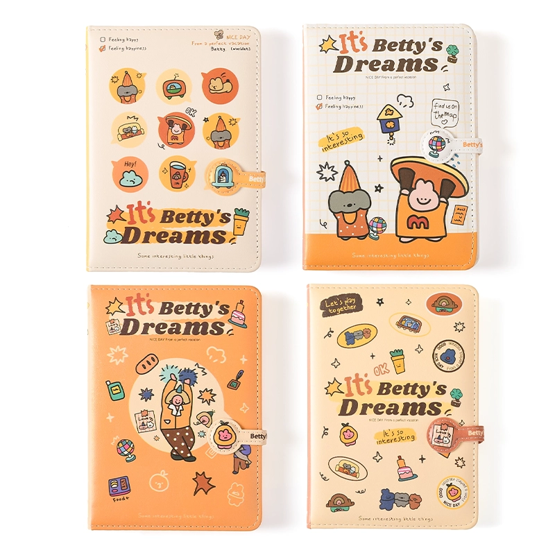 Cartoon Magnetic Snap Notebook 36K