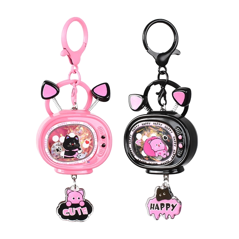 Cat Television Keychain