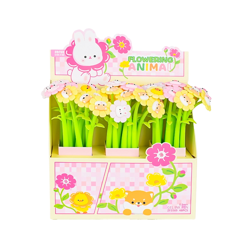 Animal Flower Shake Gel Pen