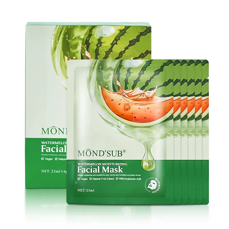 Watermelon/Strawberry Facial Mask 6pcs/box