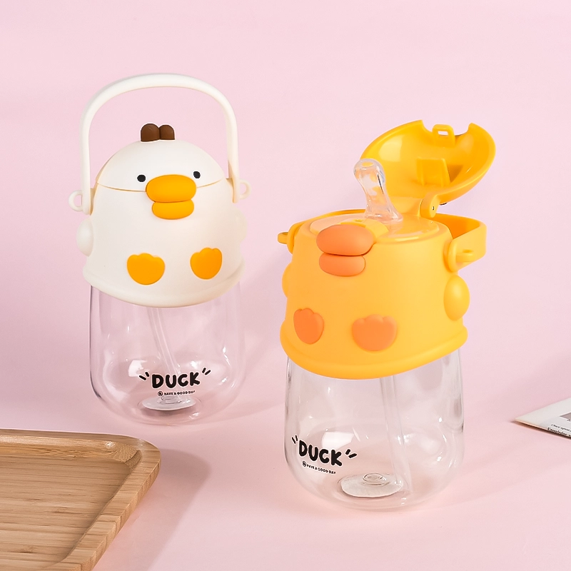 Cute Duck Plastic Water Bottle 26.4oz