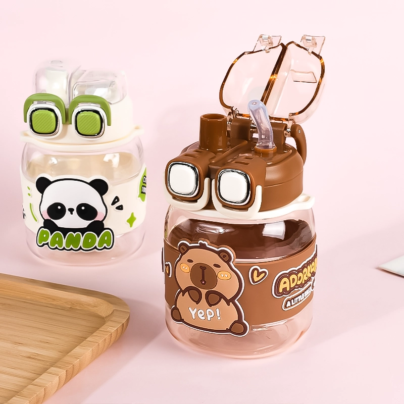 Capybara Panda Plastic Water Bottle 25.7oz