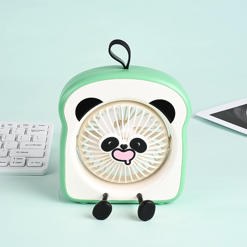 Panda Toast Desktop Fan-Green