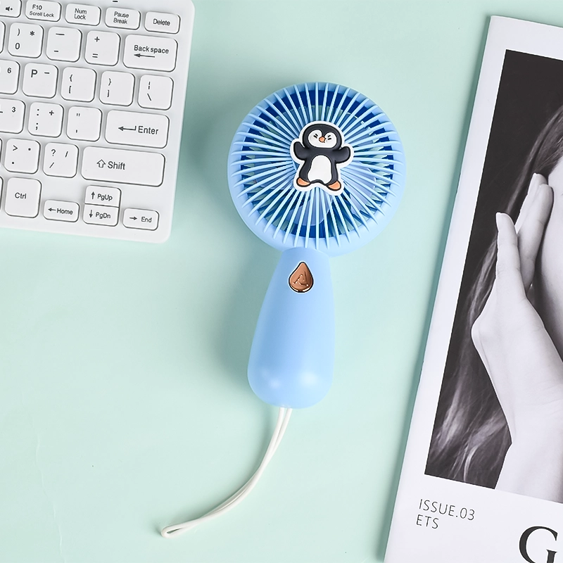 Penguin Handheld Fan-Blue