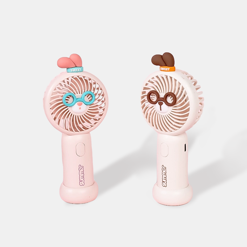 IQ Doctor Glasses Rabbit Portable Handheld Fan