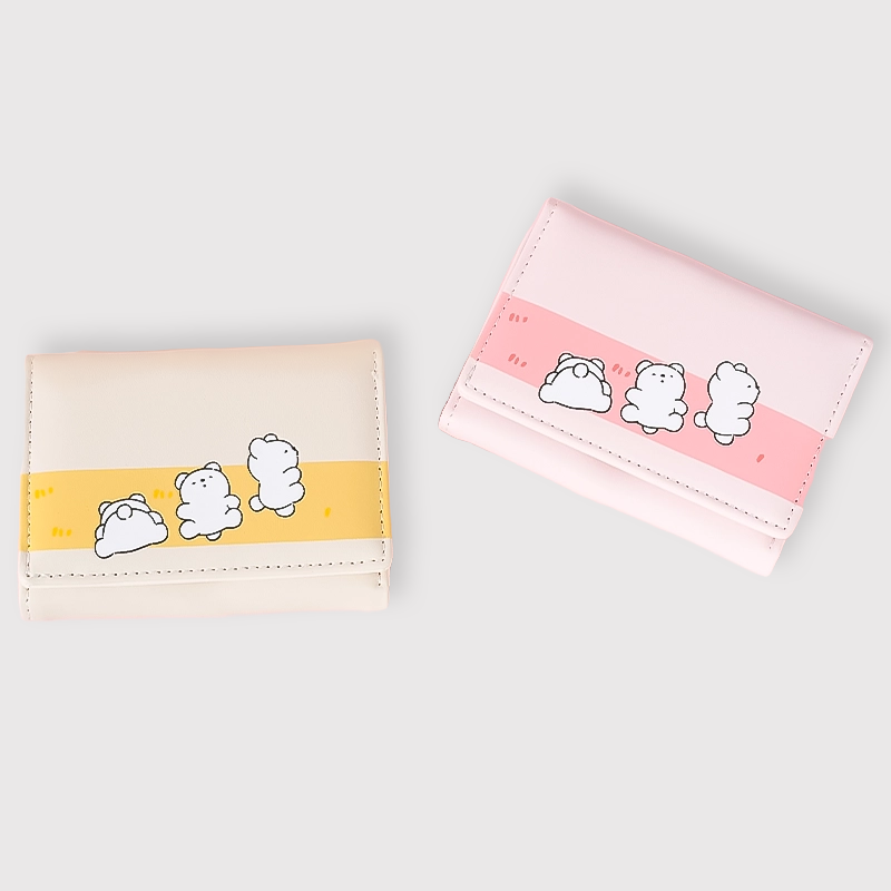 Playful Animal Women's Short Credit Card Holder Wallets